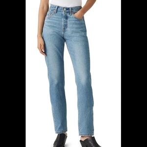 Levi's Light Blue Straight Leg Women's Jeans Switch Stitch